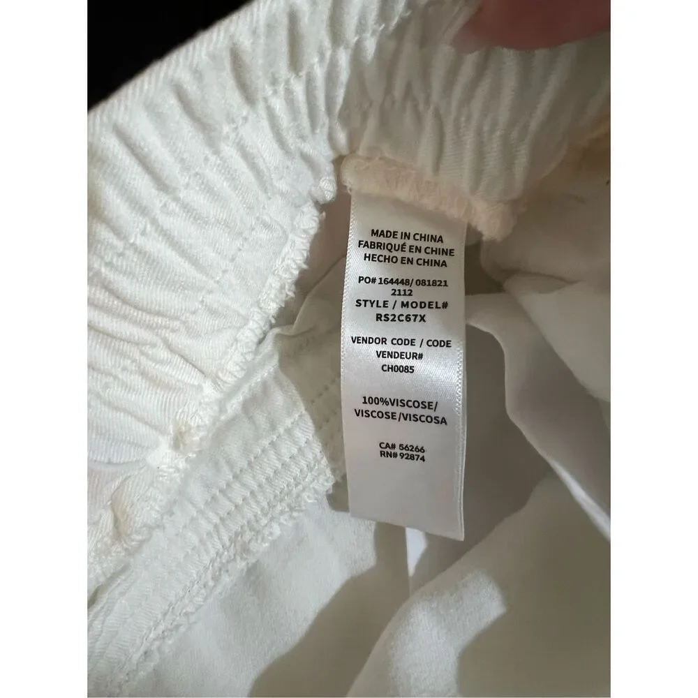 Splendid Sweatpants Womens‎ Size Large White Cozy Pull-on Jogger Pants Casual